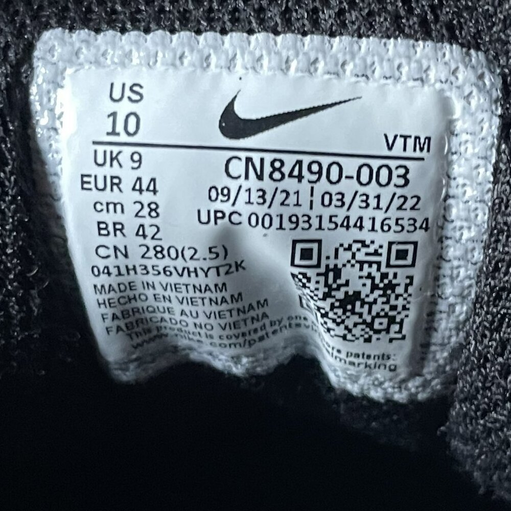 Nike Air Max 90 - men's size US 10 - black - Like New condition - Picture 7 of 8